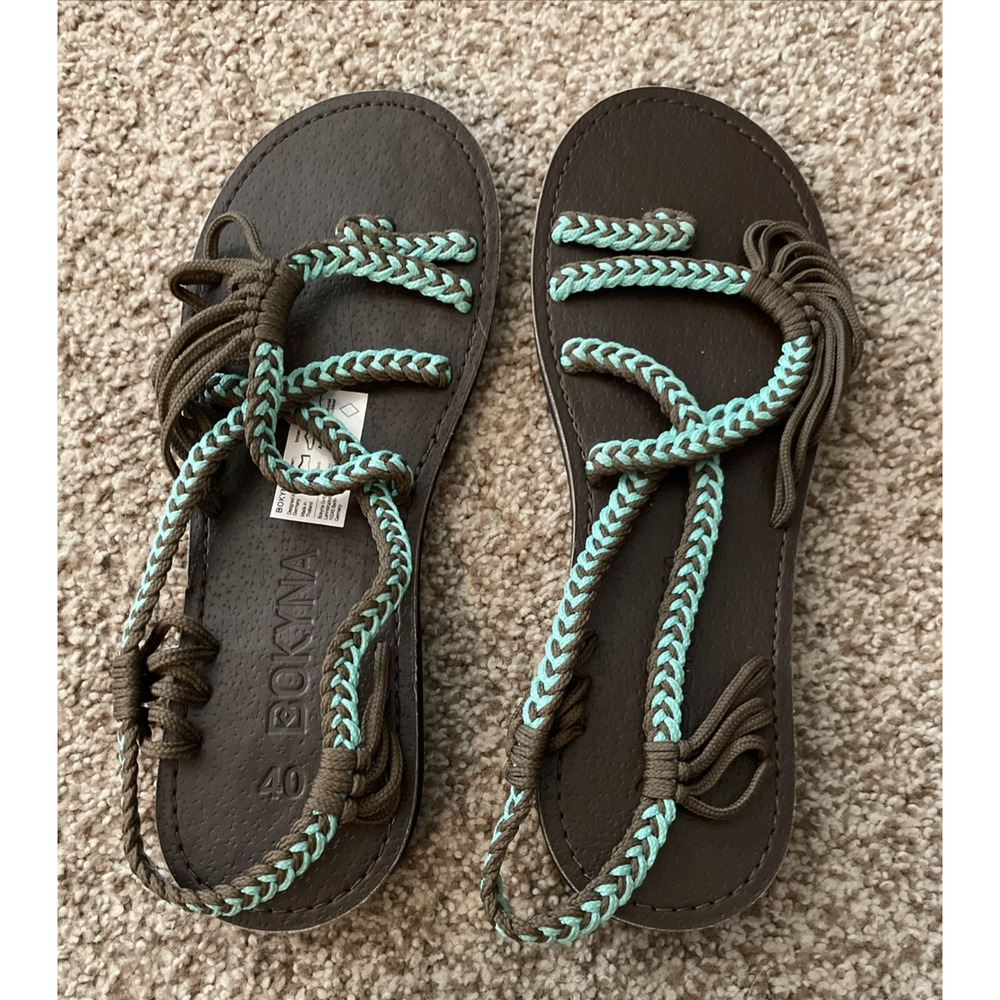 Bokyna SOULMATE Turquoise Sandals Size 40 US 9